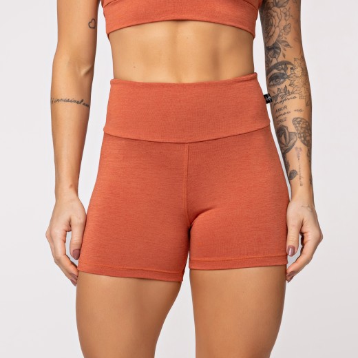 Short Fitness Fitness Melange Terra