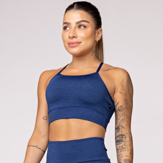 Top Fitness Melange Azul