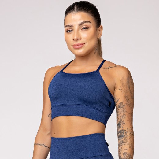 Top Fitness Melange Azul