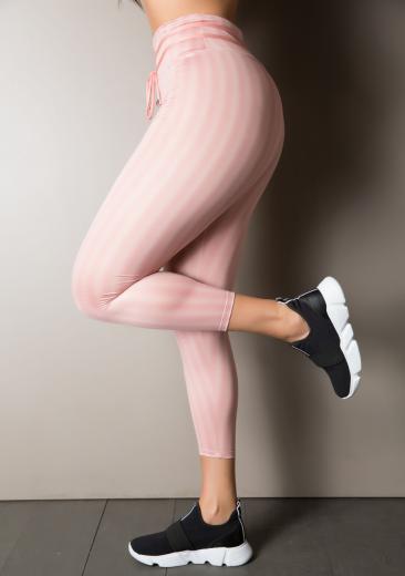 Legging Cirrê Zig Zag Rosê