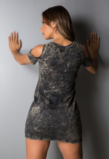 VESTIDO ESTONADO STAY AWAY DANGER