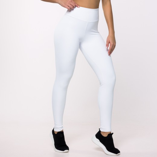 Calça Legging Básica Branca