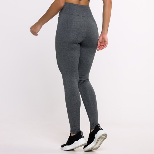 Calça Legging Básica Cinza Mescla