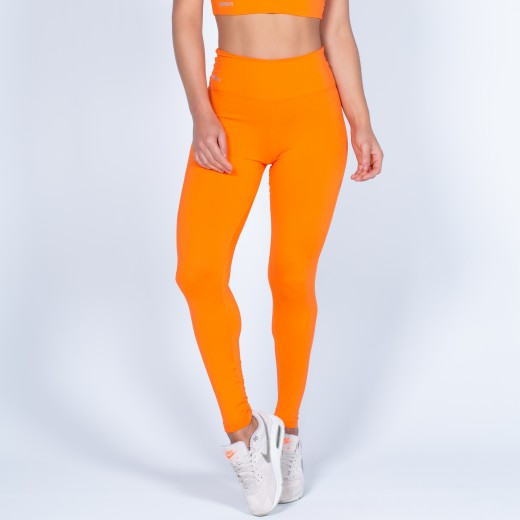 Legging Básica de Poliamida Flyer Laranja