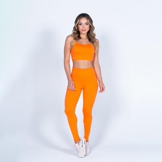 Legging Básica de Poliamida Flyer Laranja