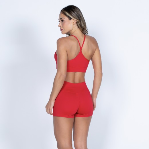 Short Básico de Poliamida Flyer Vermelho