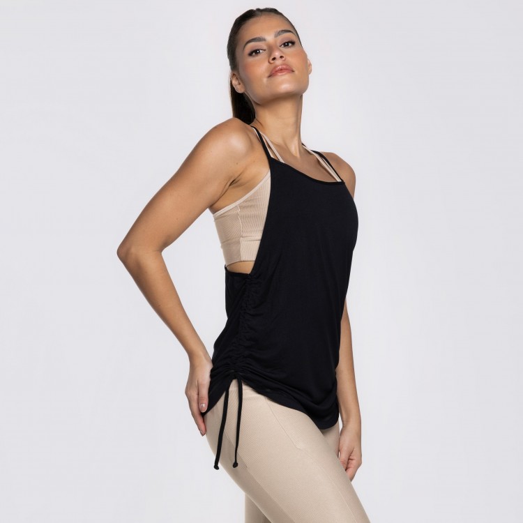 Regata com Regulagem na Lateral Preta