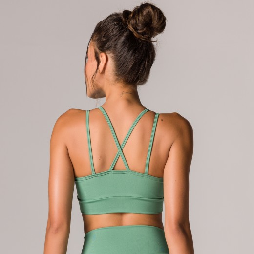 Top Fitness Basics com Alças Duplas Verde