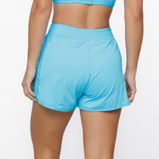 Short Duplo com Bolsos Laterais Azul