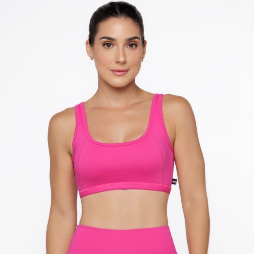 Top Fitness com Cavas Nadador Rosa