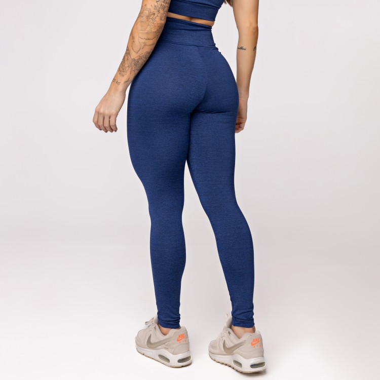 Legging Fitness Melange Azul