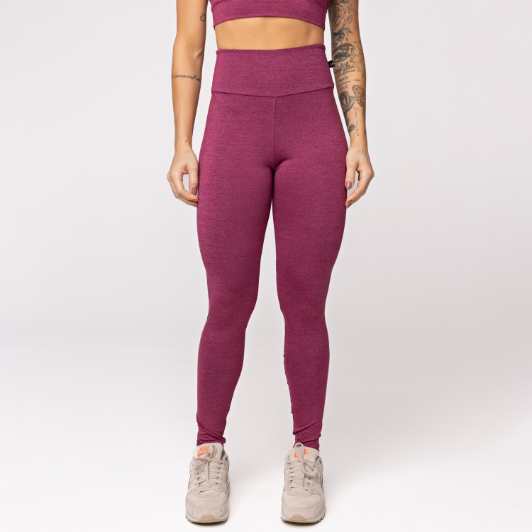 Legging Fitness Melange Vinho