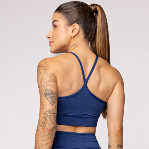 Top Fitness Melange Azul