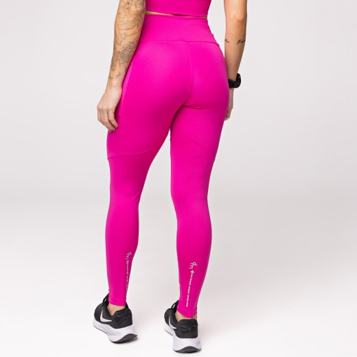 Legging Baixa Pace Com 6 bolsos Funcionais Rosa