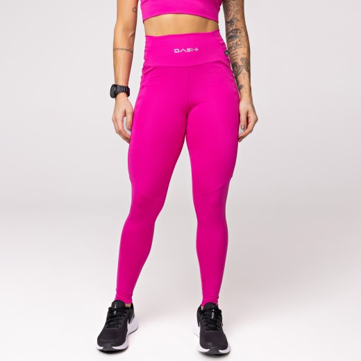 Legging Baixa Pace Com 6 bolsos Funcionais Rosa