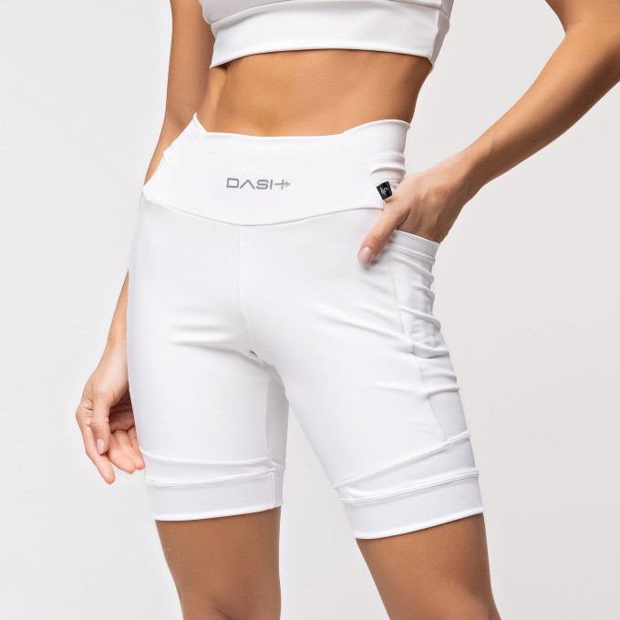 Bermuda Baixa Pace Com 6 bolsos Funcionais Branca