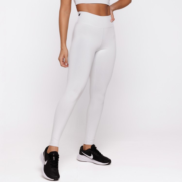 Legging Fitness Reversível Branca Tenha Dois Looks em Uma Só Peça