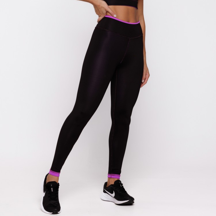 Legging Fitness Reversível Fúchsia Tenha Dois Looks em Uma Só Peça